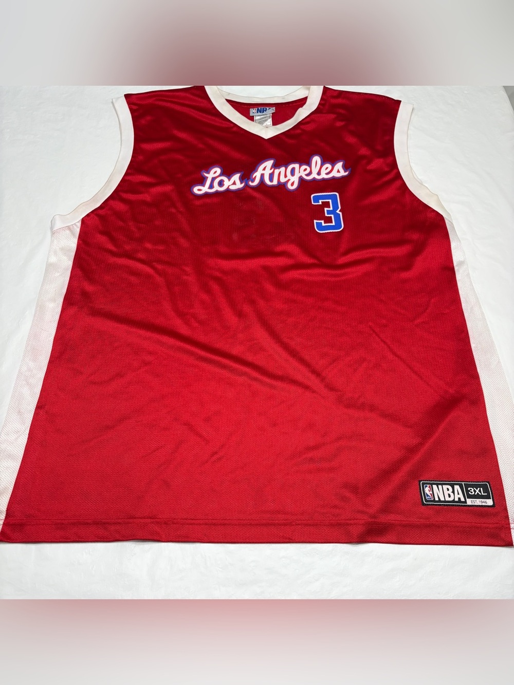 Los Angeles Clippers Chris Paul #3 NBA Jersey Red Men's 3XL